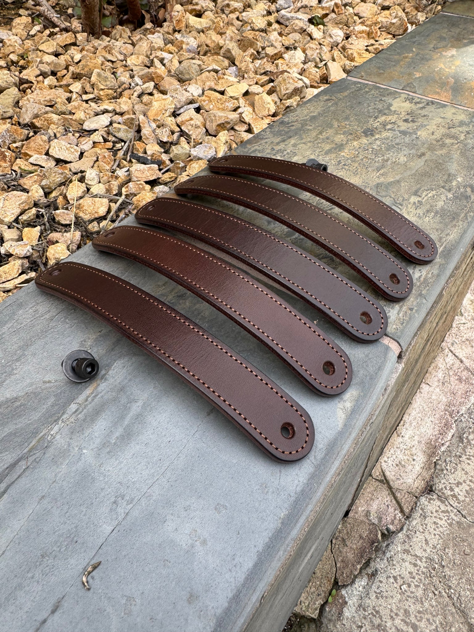 Hermann Oak and Horween Leather SmallHD Cine13 Handles